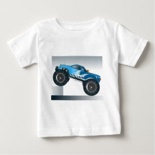 Riesiges Monster Truck Speedway-Lover Design Baby T-shirt