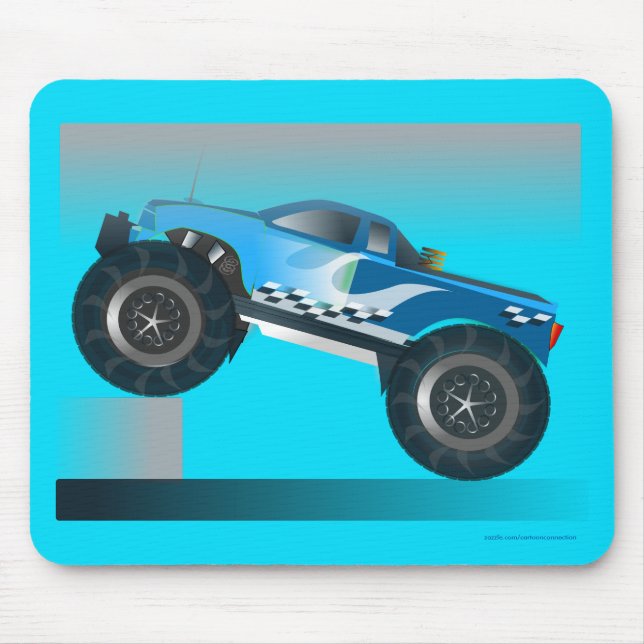 Riesiges Monster Truck Speedway-Lover Design Mousepad (Vorne)