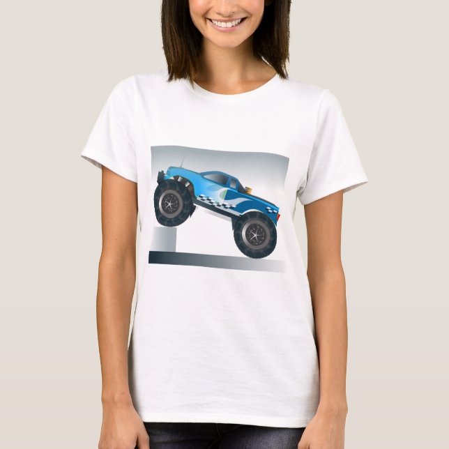 Riesiges Monster Truck Speedway-Lover Design T-Shirt (Vorderseite)