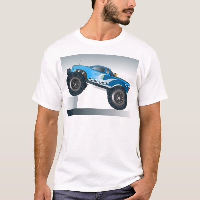 Riesiges Monster Truck Speedway-Lover Design T-Shirt (Vorderseite)