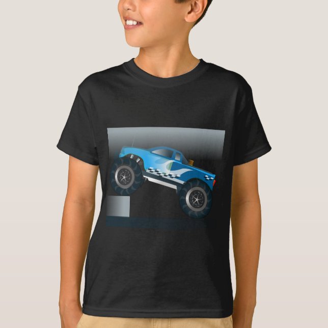 Riesiges Monster Truck Speedway-Lover Design T-Shirt (Vorderseite)
