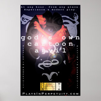 Riesiges Poster "Der Cartoon des Gottes"