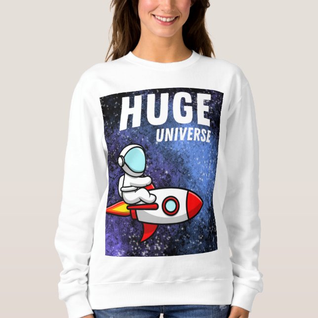 riesiges Universum Sweatshirt (Vorderseite)