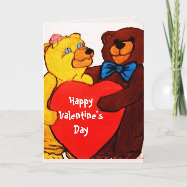 RIESIGES VALENTINS-LIEBE  FEIERTAGSKARTE (Vorderseite)
