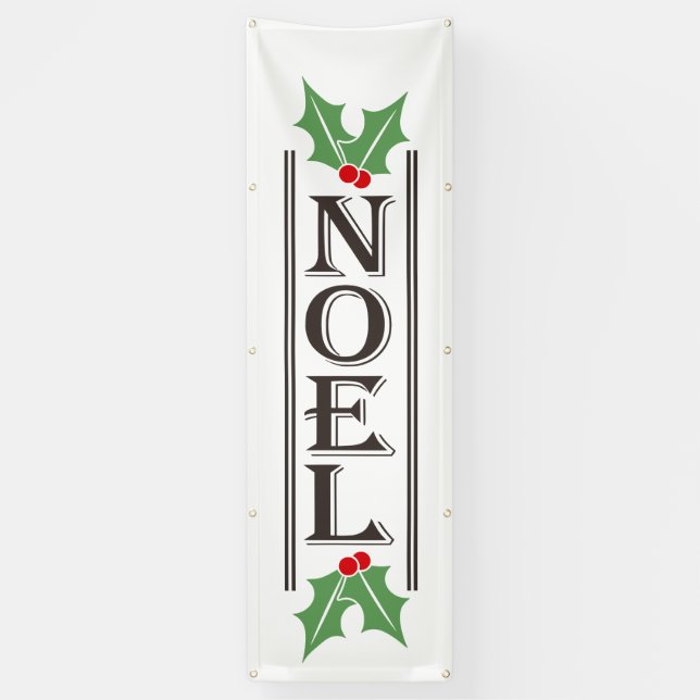 Riesiges WEIHNACHTEN Typografie Weihnachten Banner (Vertikal)