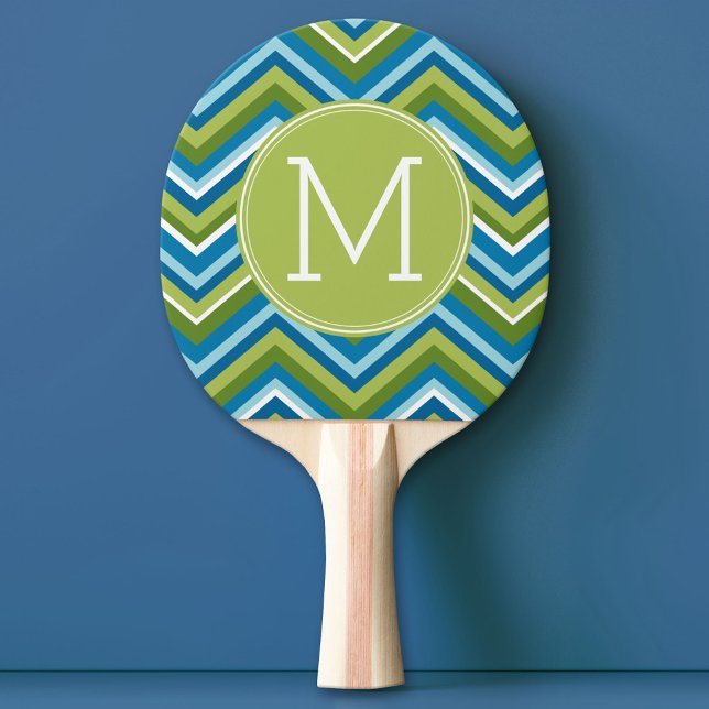 Riesiges Zickzack Muster mit benutzerdefinierter M Tischtennis Schläger (Custom Ping Pong Paddle)