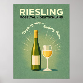 Riesling Grüne Reisewelt Poster