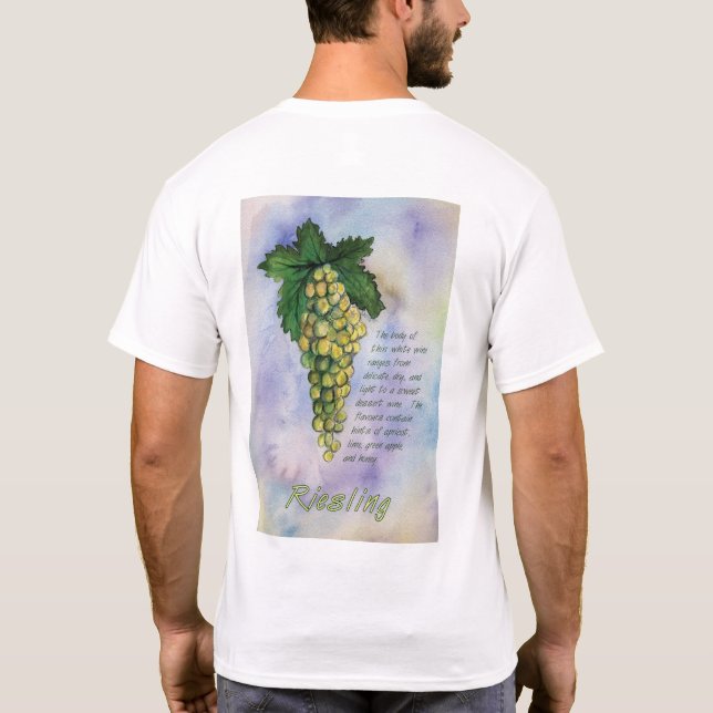 Riesling Weintrauben T - Shirt (Rückseite)