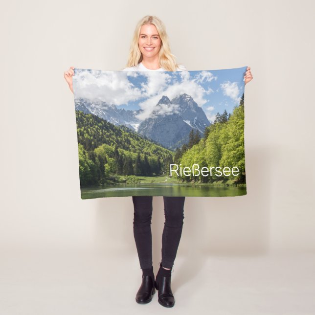 Riessersee Alps Garmisch Partenkirchen Bayern Fleecedecke (Beispiel)