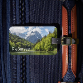 Riessersee Alps Garmisch Partenkirchen Bayern Gepäckanhänger