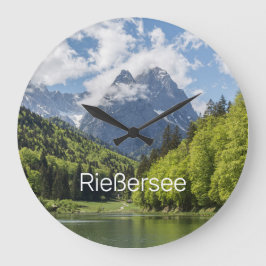 Riessersee Alps Garmisch Partenkirchen Bayern Große Wanduhr
