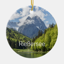 Riessersee Alps Garmisch Partenkirchen Bayern Keramik Ornament