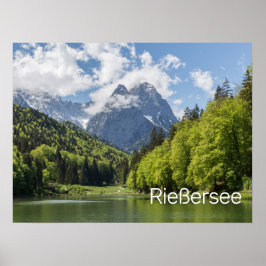 Riessersee Alps Garmisch Partenkirchen Bayern Poster
