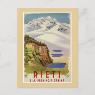 Rieti Sabina Vintages italienisches Reiseplakat un Postkarte