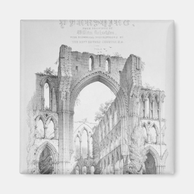 Rievaulx Abbey Magnet (Vorne)
