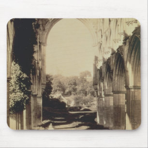 Rievaulx Abtei, Nordyorkshire, 1854 (Sepia-Foto Mousepad