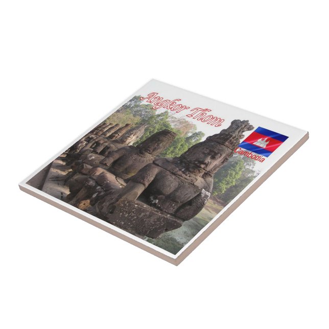 Rif. KH Cambodia, Angkor Thom, Fliese (Seite)