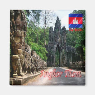 Rif. KH Kambodscha, Angkor Thom, South Gate, Kühls Magnet