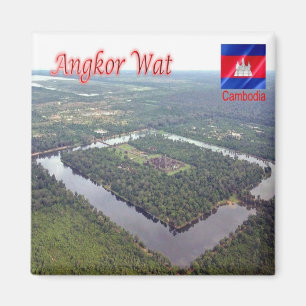 Rif. KH Kambodscha, Angkor Wat, Luftaufnahme Magnet