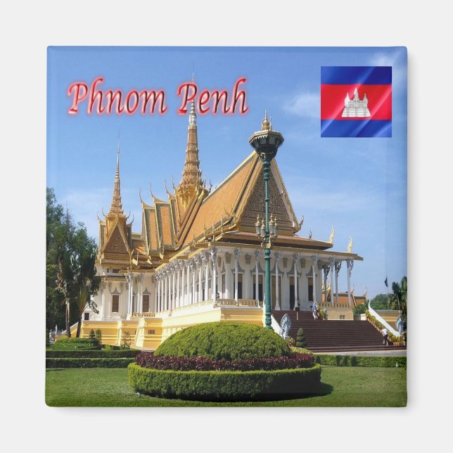 Rif. KH Kambodscha, Phnom Penh, Royal Place Magnet (Vorne)