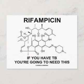 Rifampicin wenn Sie an TB leiden, werden Sie Postkarte