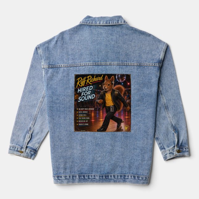 Riff Richard: eine Parodie Jeansjacke (Rückseite)