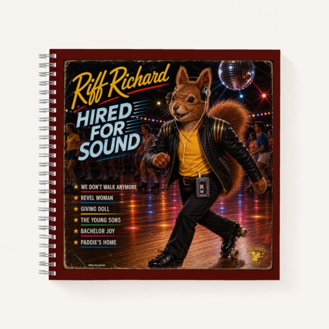 Riff Richard: eine Parodie Notizbuch (Vorderseite)