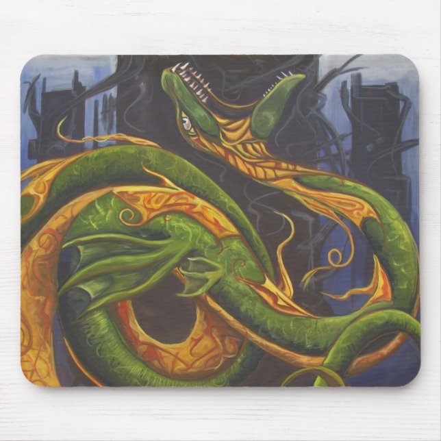 Riff-Wächter (Malerei von Chris Howell) Mousepad (Vorne)