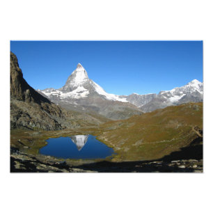Riffelsee Matterhorn Reflection Fotodruck