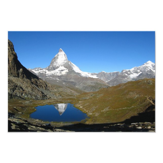 Riffelsee Matterhorn Reflection Fotodruck (Vorne)