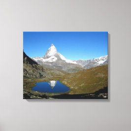 Riffelsee Matterhorn Reflection Leinwanddruck