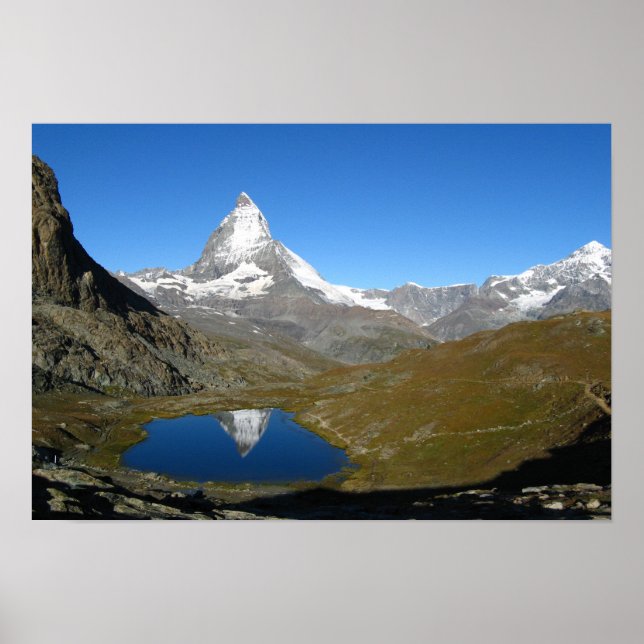 Riffelsee Matterhorn Reflection Poster (Vorne)