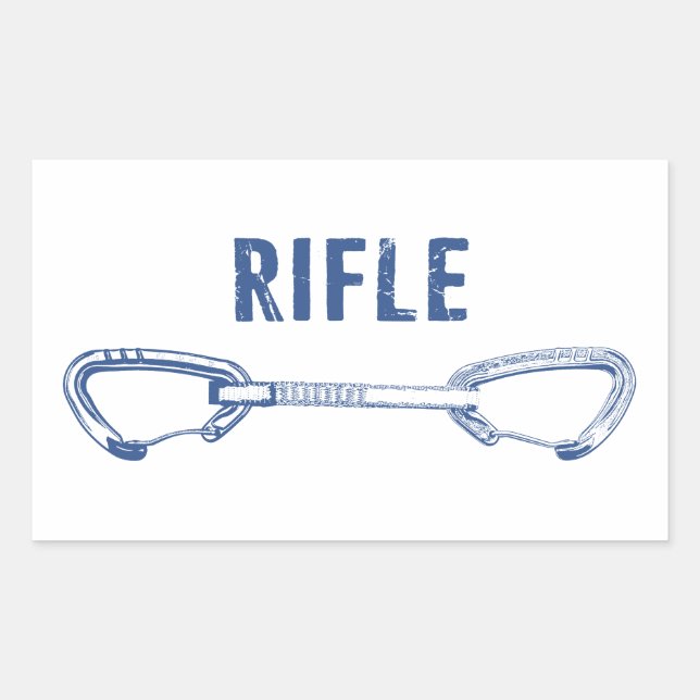Rifle Colorado Rock Klettersteig Rechteckiger Aufkleber (Vorderseite)