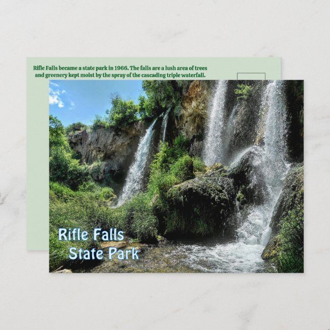 Rifle Falls State Park Postkarte (Vorne/Hinten)