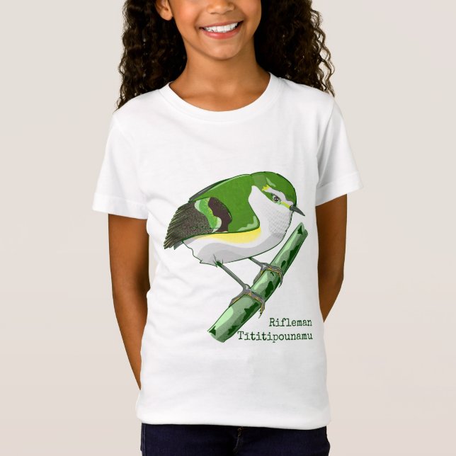 Rifleman tititiponamu NZ-Vogel T-Shirt (Vorderseite)