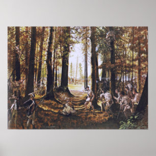 Riflemen in Saratoga Poster