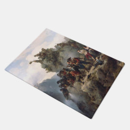 Riflemen verteidigen einen Bergpass (Karl Lessing) Fußmatte