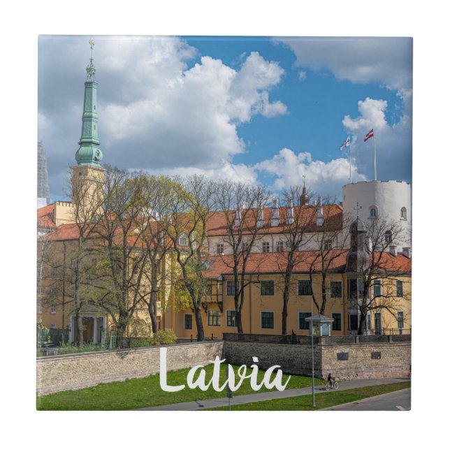 Riga Castle in Riga, Lettland Fliese (Vorderseite)