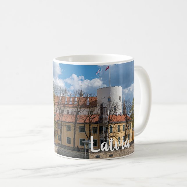 Riga Castle in Riga, Lettland Kaffeetasse (VorderseiteRechts)