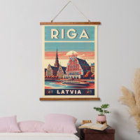 Riga City, Lettland baltische Kultur Vintage Gesch