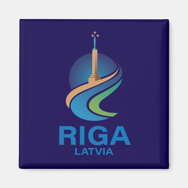 Riga Latvia Magnet (Vorne)