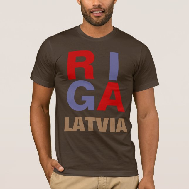 RIGA LATVIA T-Shirt (Vorderseite)