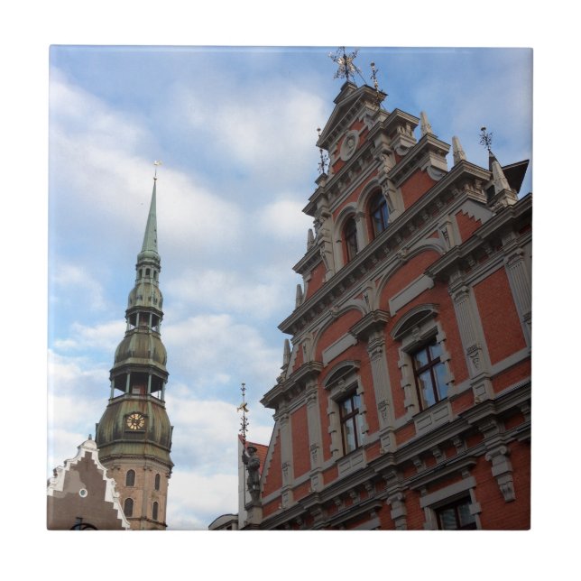 Riga, Lettland Fliese (Vorderseite)
