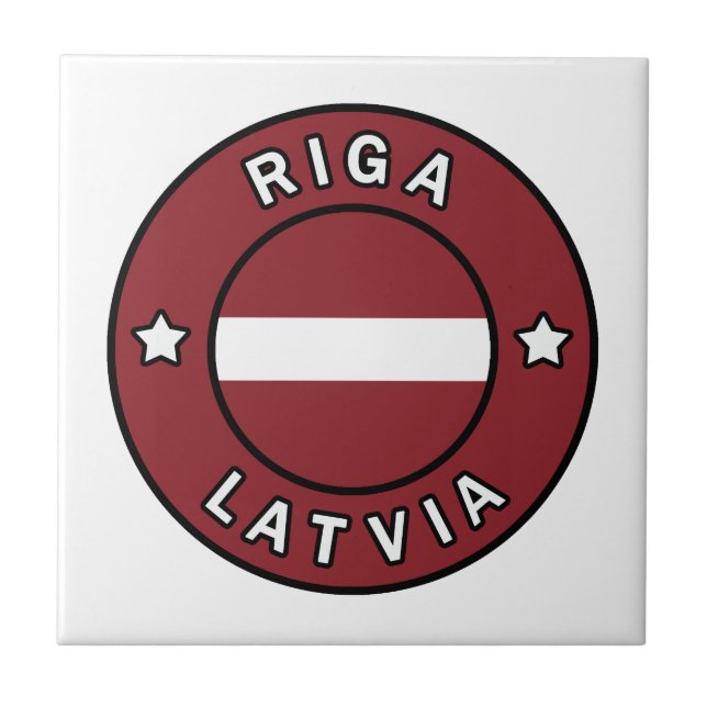 Riga Lettland Fliese (Vorderseite)