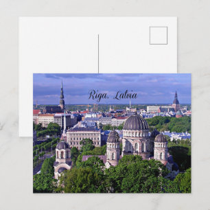Riga, Lettland Postkarte