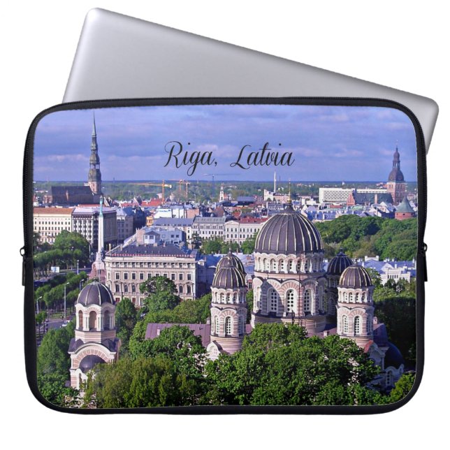 Riga, Lettland Stadtbild Laptopschutzhülle (Vorderseite)