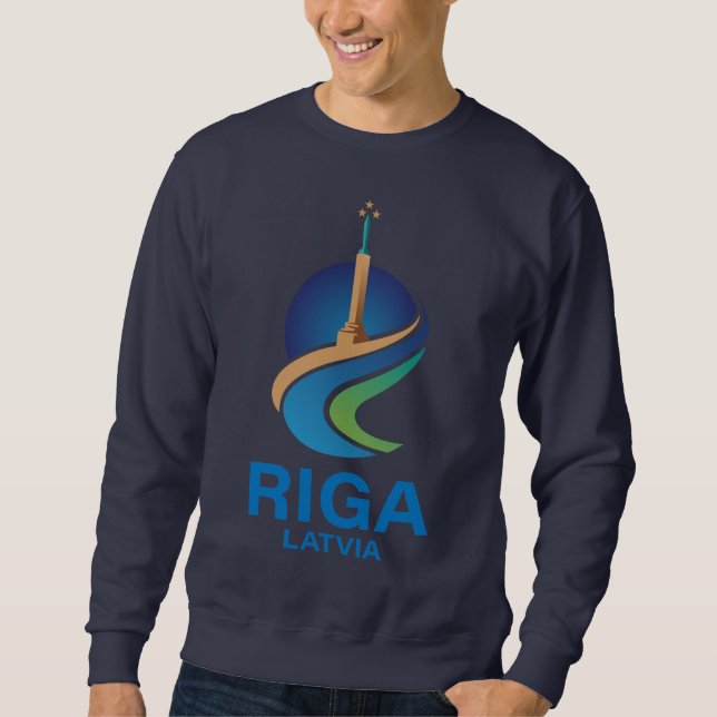 Riga Lettland Sweatshirt (Vorderseite)