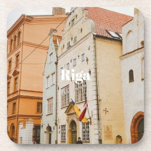 Riga-Stadtbild flexibler Photo-Magnet Getränkeuntersetzer