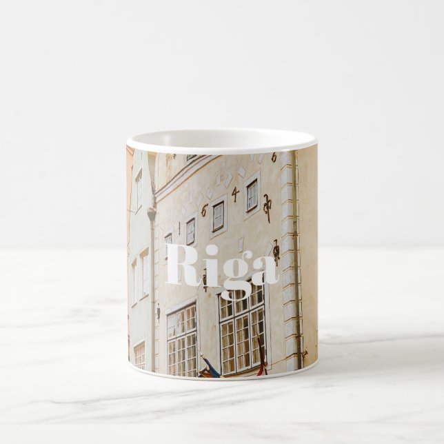 Riga-Stadtbild flexibler Photo-Magnet Kaffeetasse (Mittel)
