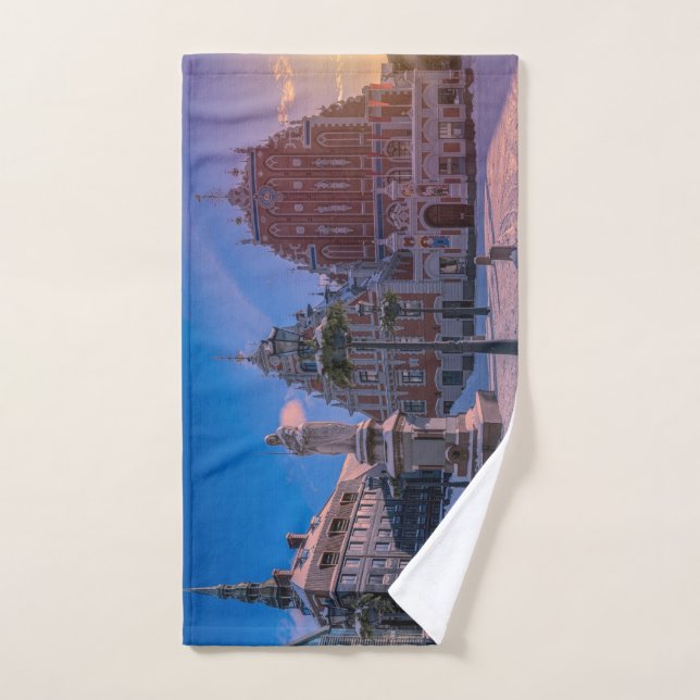 Riga Town Hall Platz im Winter Handtuch (Handtuch)